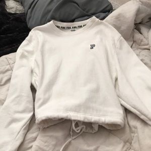 White pink hoodie